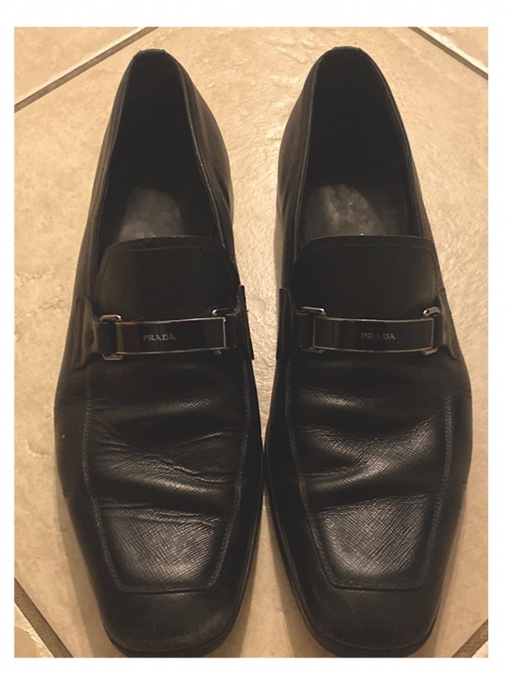 Prada Saffiano loafers